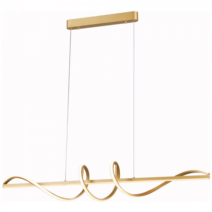 Pendente Espiral Led 63W 3000K 6300LM 100x20cm Bivolt Metal
